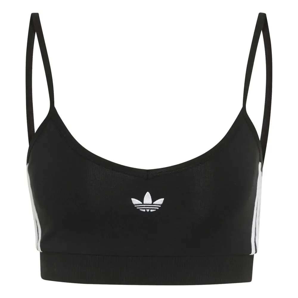3 Stripes Bralette Black