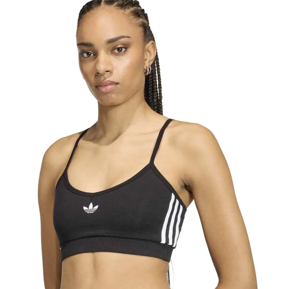 3 Stripes Bralette Black - Image 5