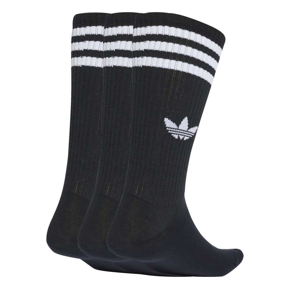 3-Stripes High Crew Socks 3 Pairs Black - Image 2