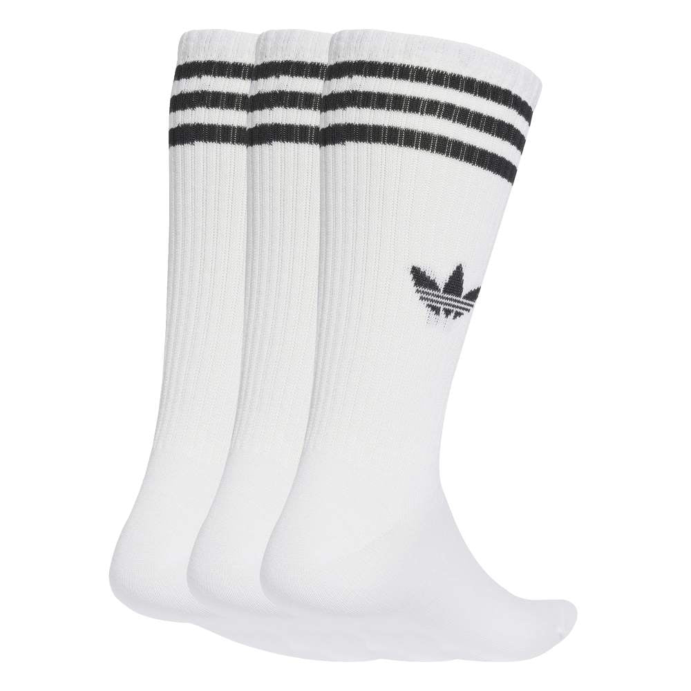 3-Stripes High Crew Socks 3 Pairs White - Image 2