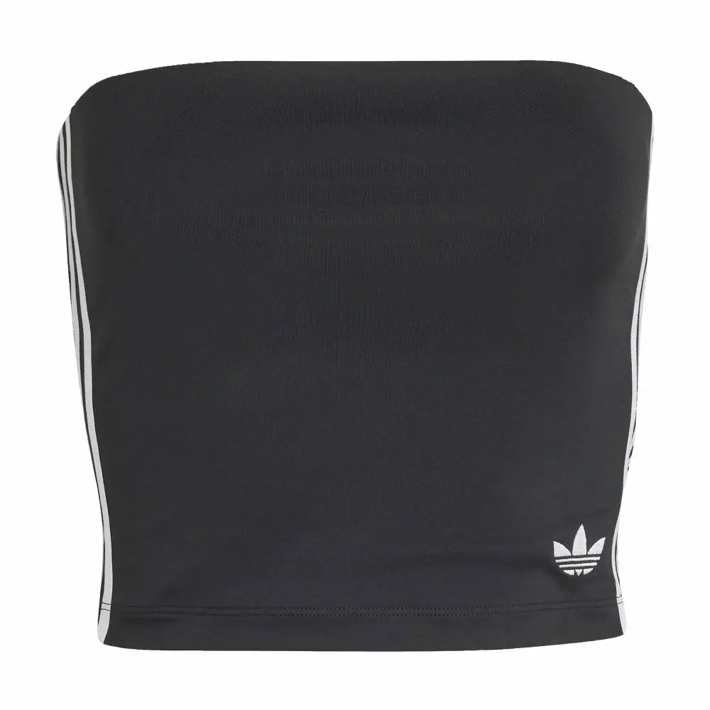 3 Stripes Tube Top  Black