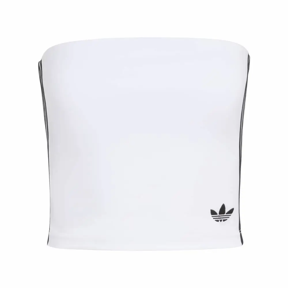 3 Stripes Tube Top White