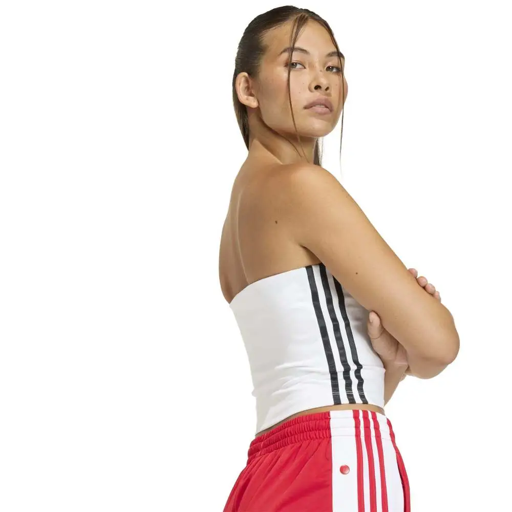 3 Stripes Tube Top White - Image 4