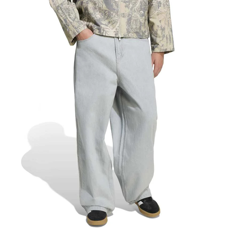 90S Alternative Sport Wide Leg Skater Jeans Blue - Image 2