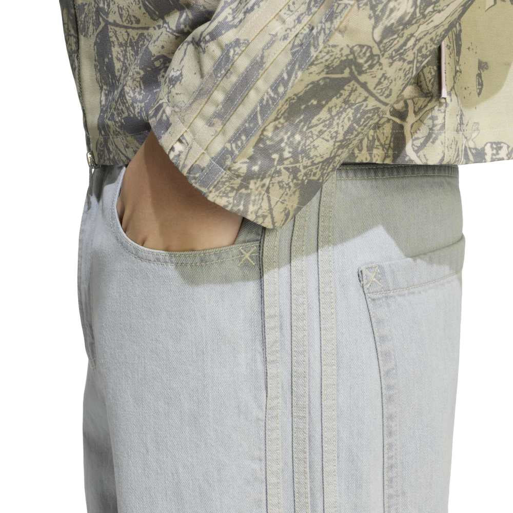 90S Alternative Sport Wide Leg Skater Jeans Blue - Image 4