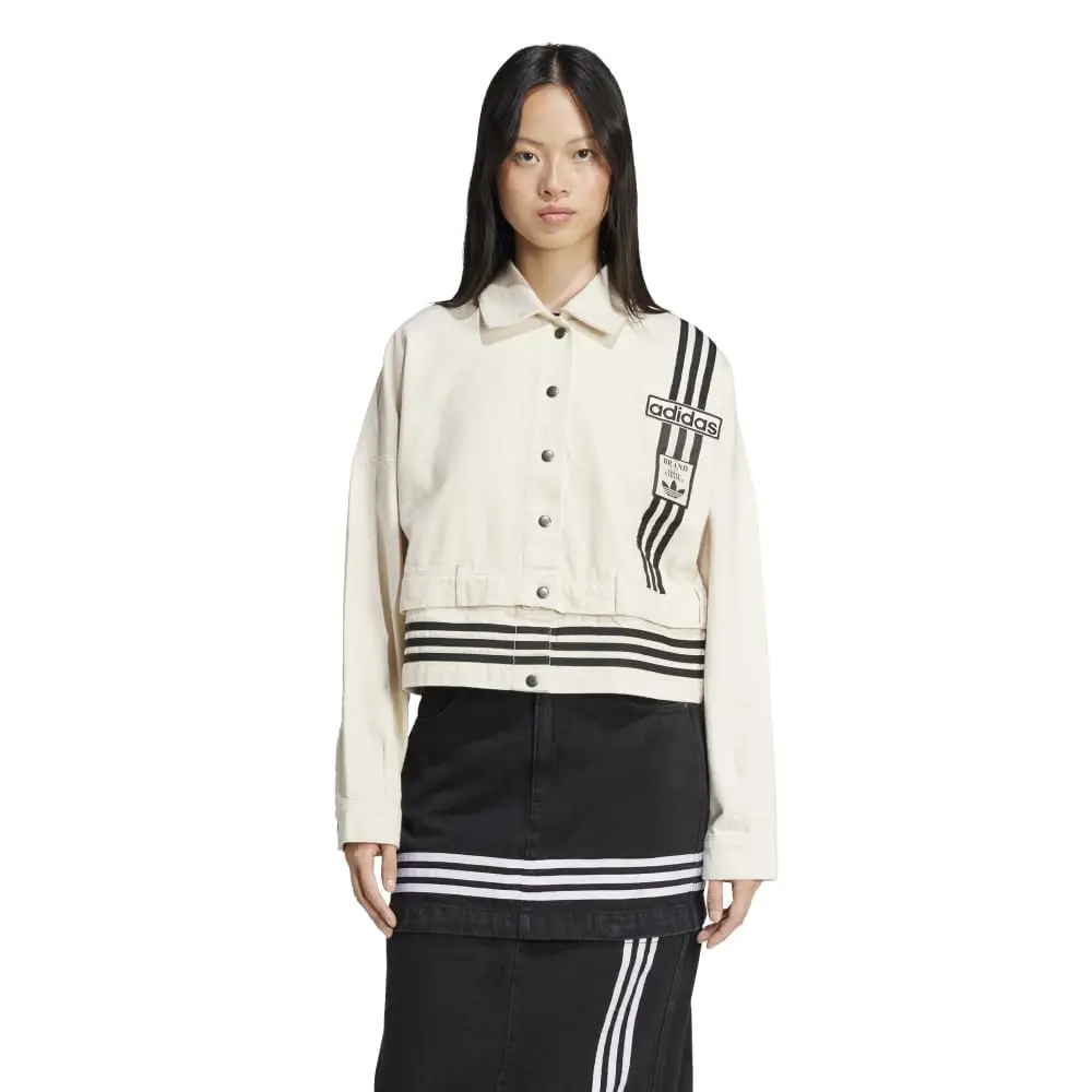 Adibreak Denim Track Jacket Beige - Image 2