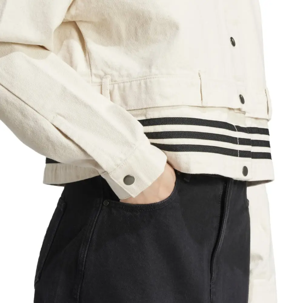 Adibreak Denim Track Jacket Beige - Image 5