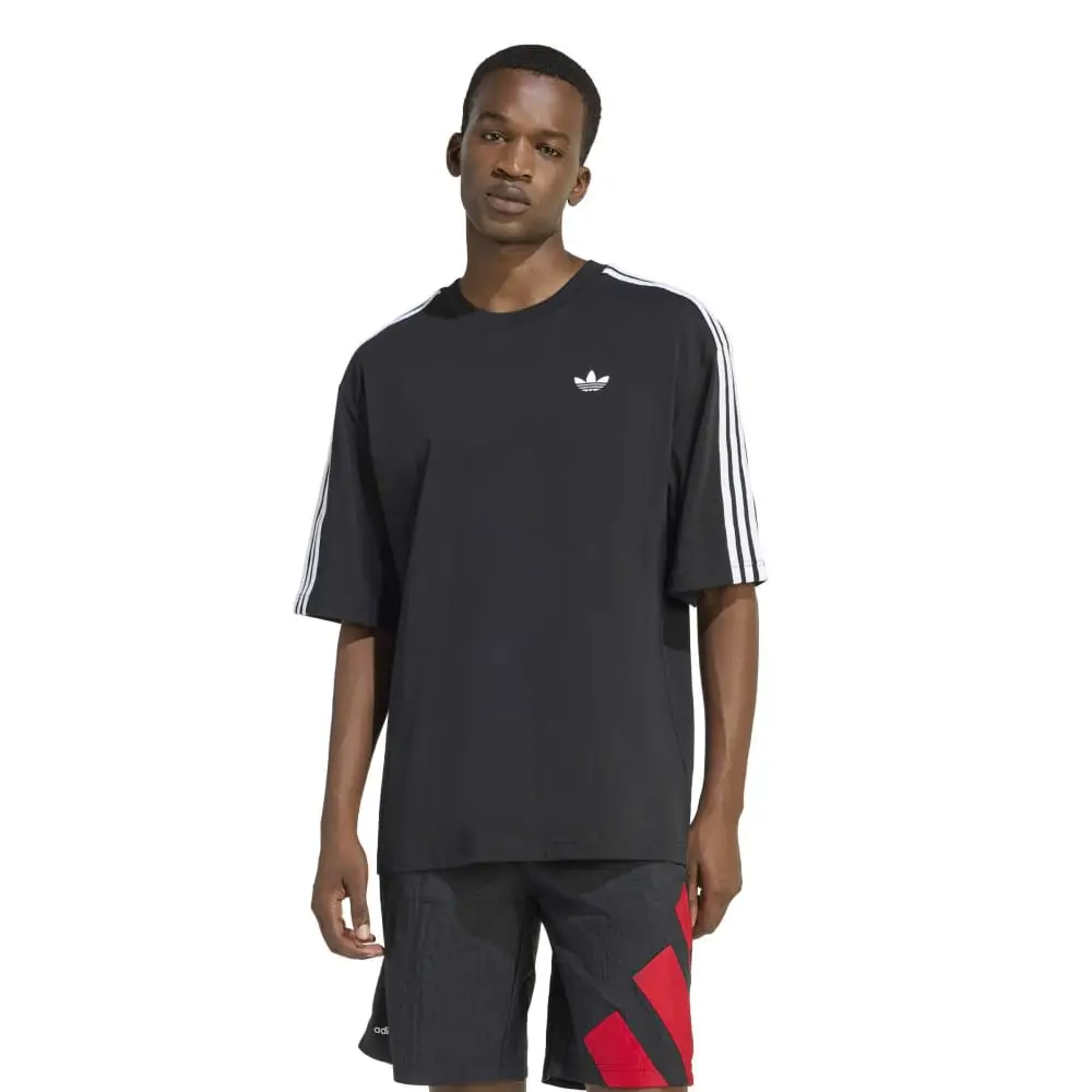 Adicolor 3-Stripes Oversized T-Shirt Black - Image 2