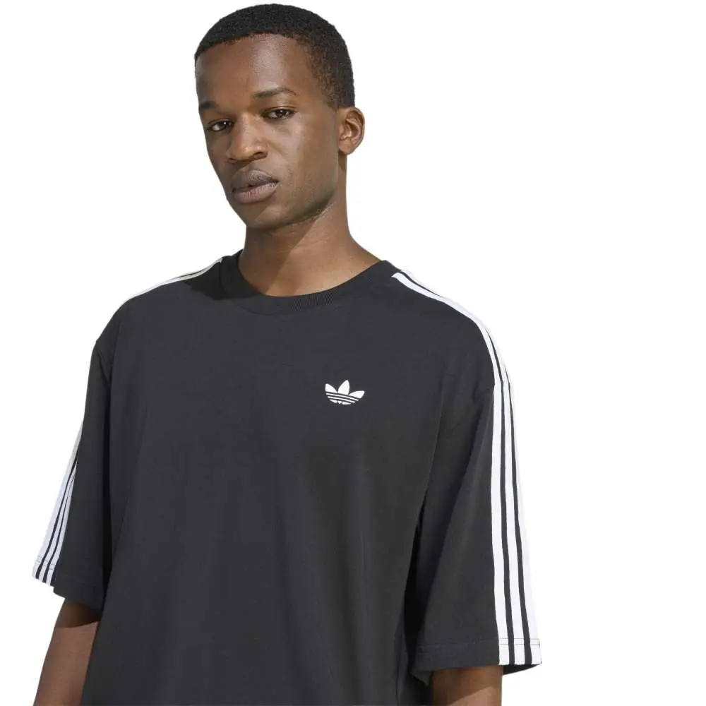 Adicolor 3-Stripes Oversized T-Shirt Black - Image 4