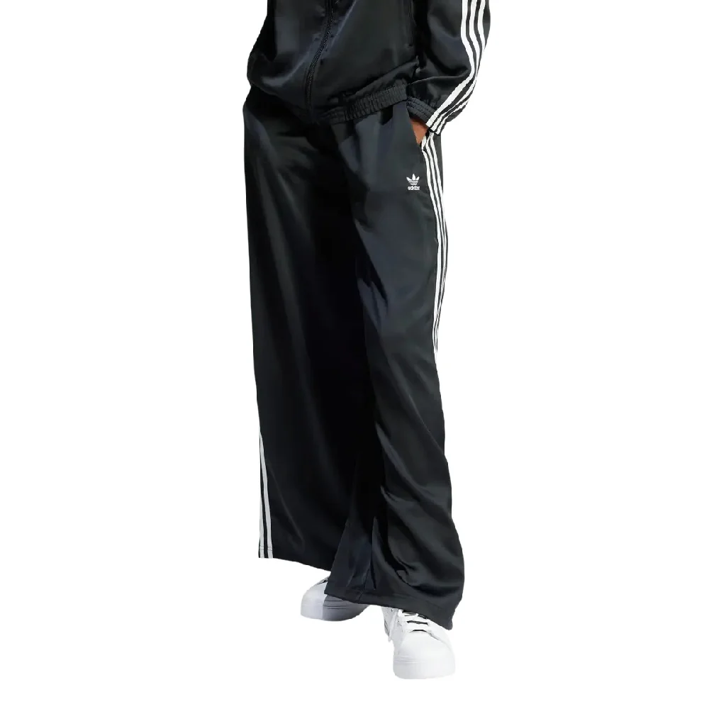 Adicolor Satin Wide Leg Track Pant Black - Image 2