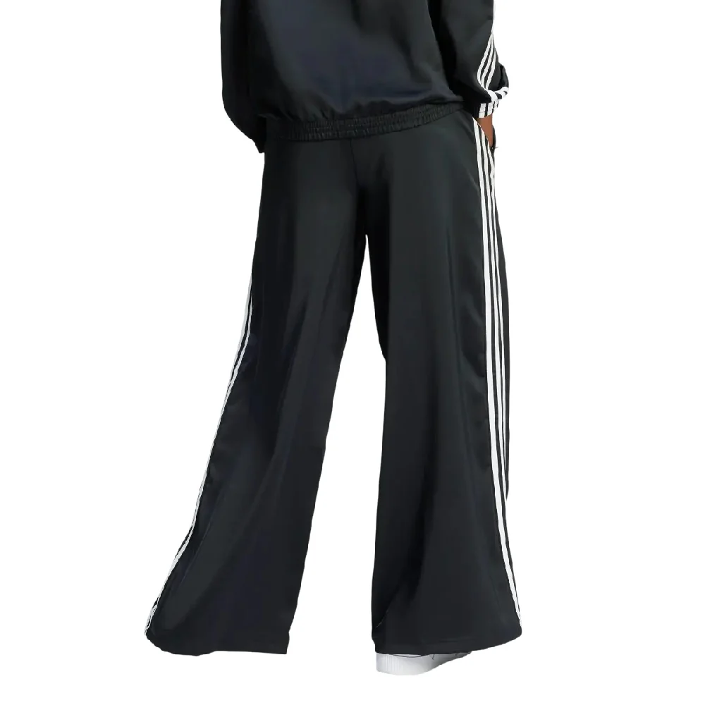 Adicolor Satin Wide Leg Track Pant Black - Image 3