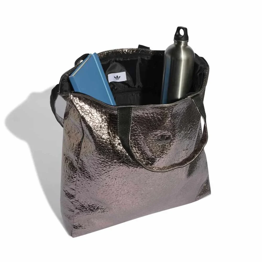 Adicolor Shopper Bag Metal Pu Grey - Image 3