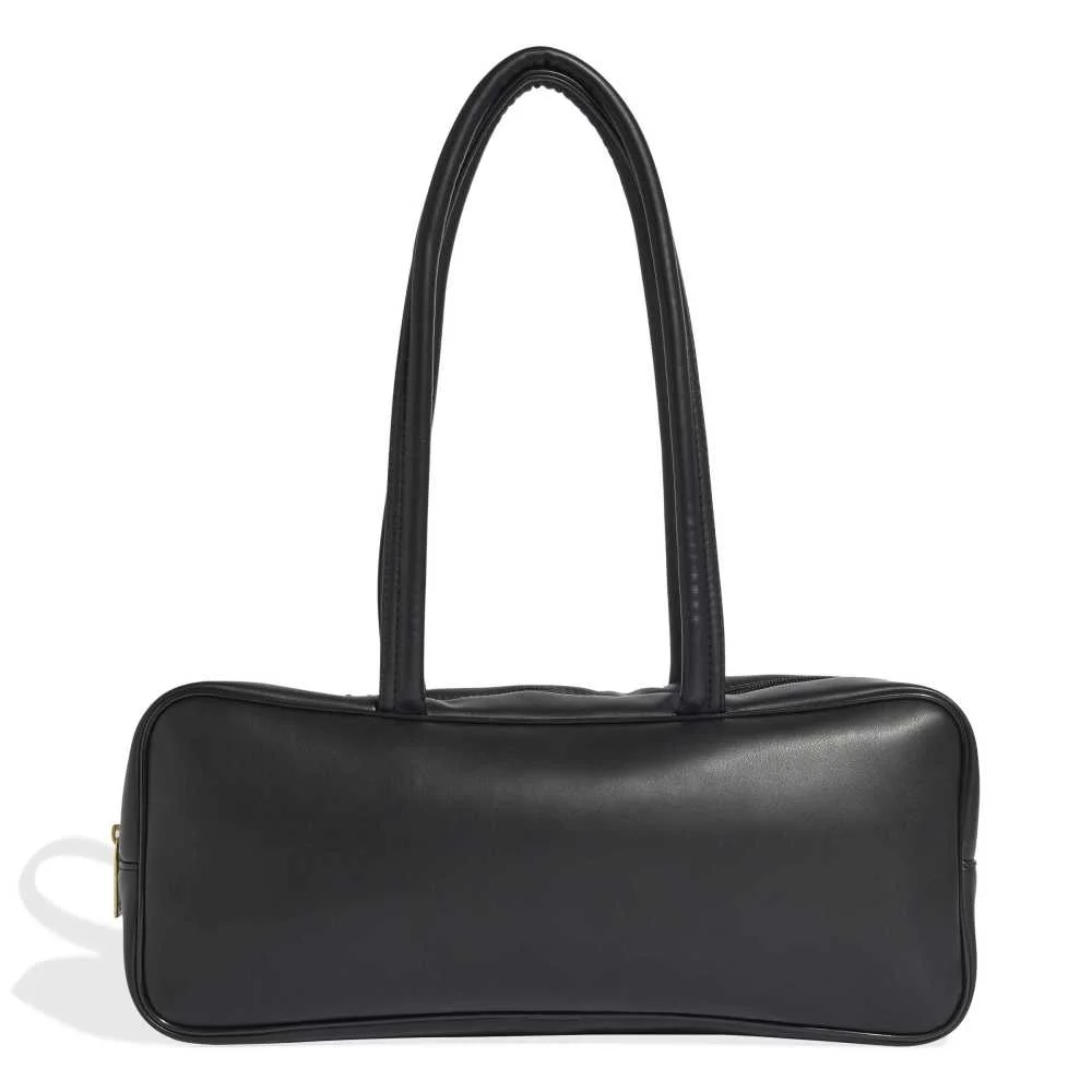 Airliner Elongated Bag With Beads Black - Image 2