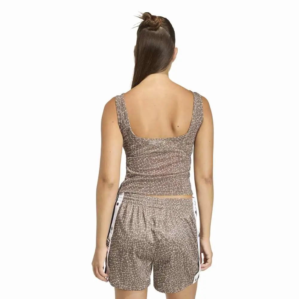 Aop Tank Top  Brown - Image 3