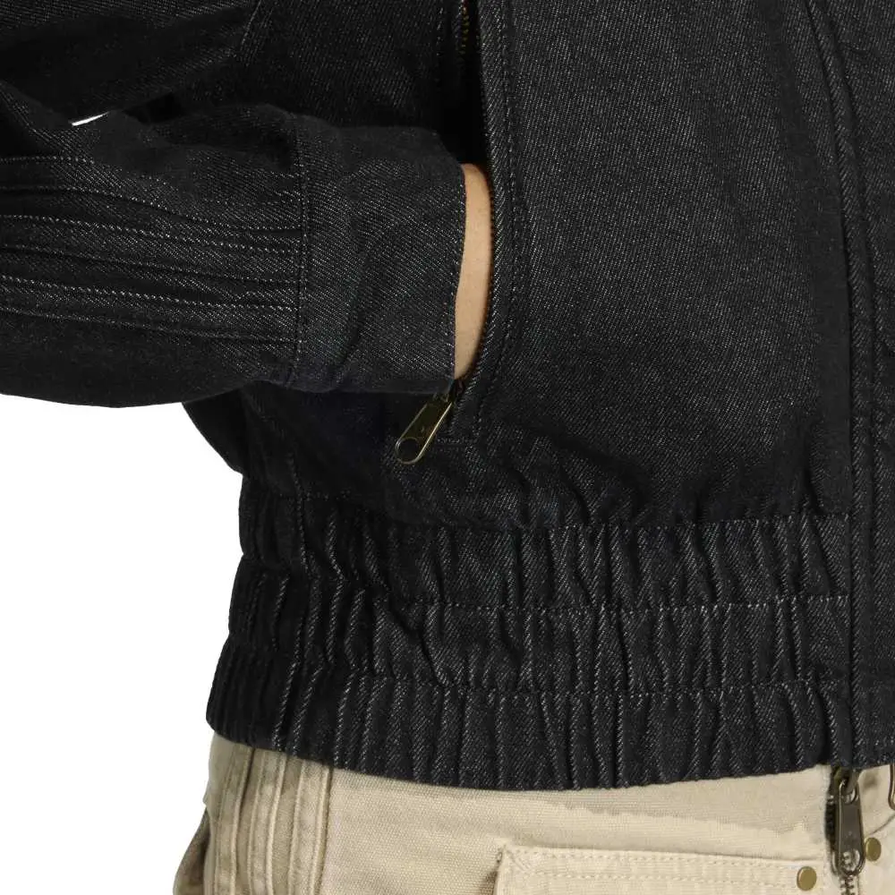 Denim Track Jacket Black - Image 5
