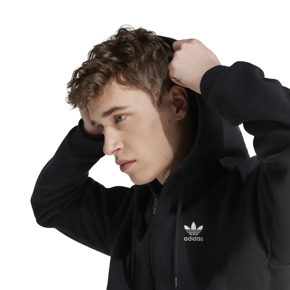 Essentials Full-Zip Trefoil Hoodie - Image 5