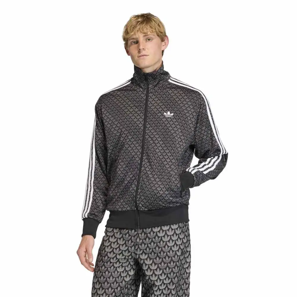 Firebird Loose Monogram Track Jacket Black - Image 2