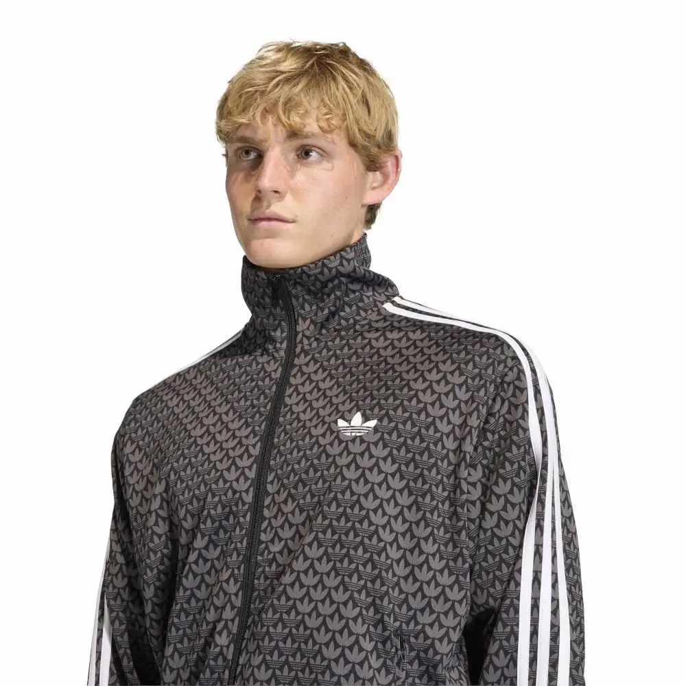 Firebird Loose Monogram Track Jacket Black - Image 4