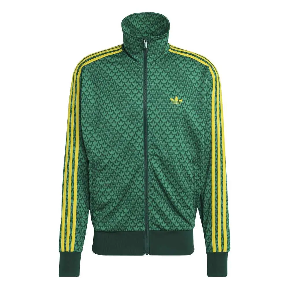 Firebird Loose Monogram Track Jacket Green