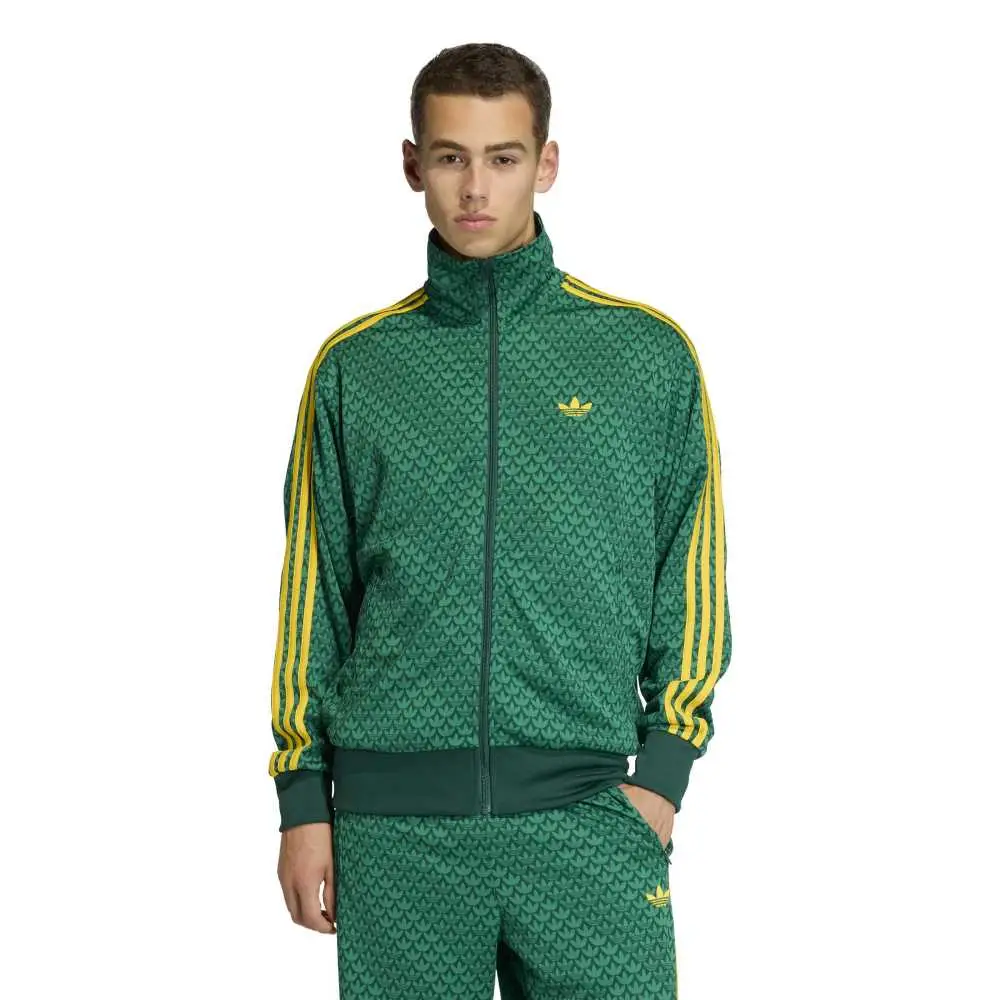 Firebird Loose Monogram Track Jacket Green - Image 2