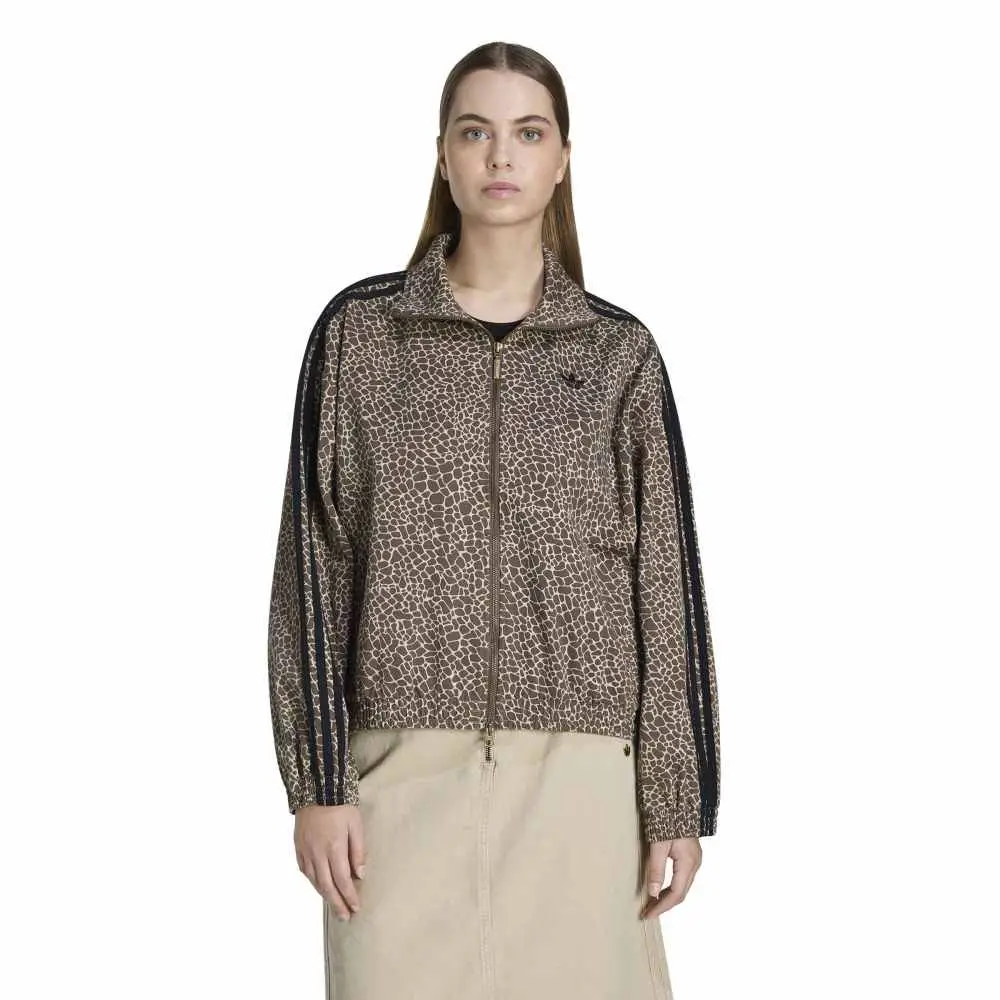 Firebird Oversized Aop Denim Jacket Brown - Image 2