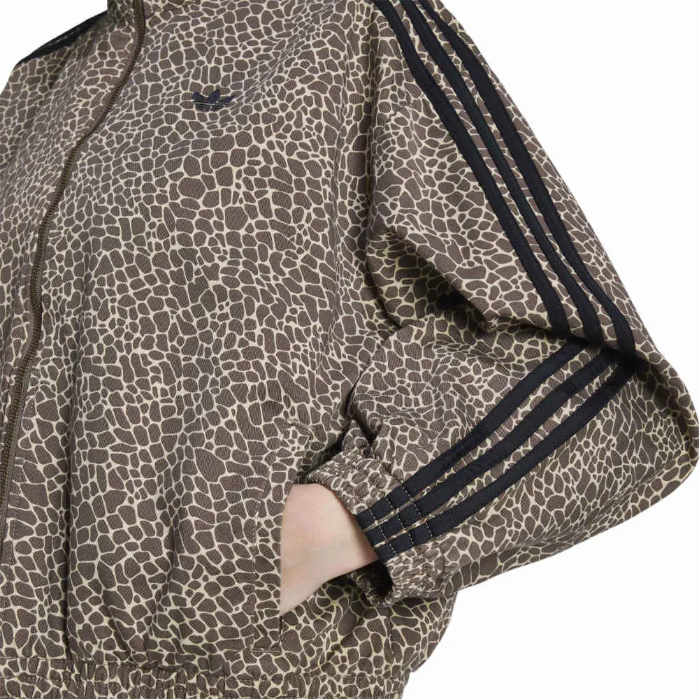 Firebird Oversized Aop Denim Jacket Brown - Image 4
