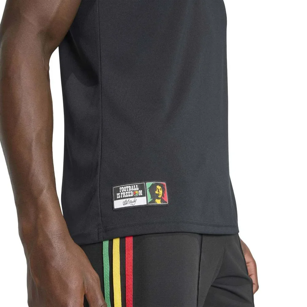 Jamaica 26 X Bob Marley Away Pre Match Jersey Black - Image 5