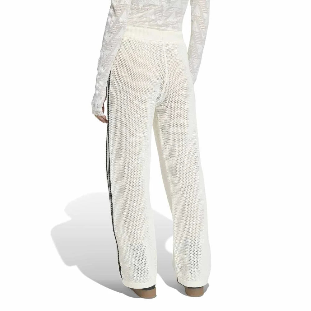 Knitted Crochet Firebird Track Pants White - Image 3