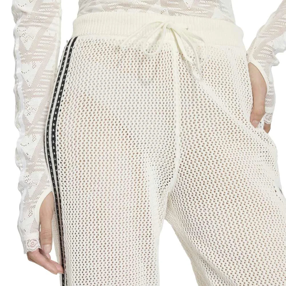 Knitted Crochet Firebird Track Pants White - Image 4