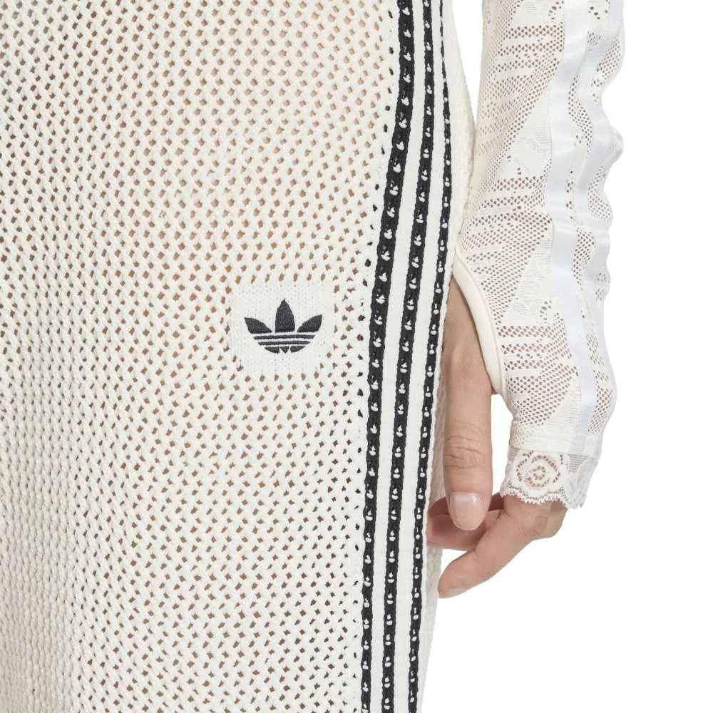Knitted Crochet Firebird Track Pants White - Image 5