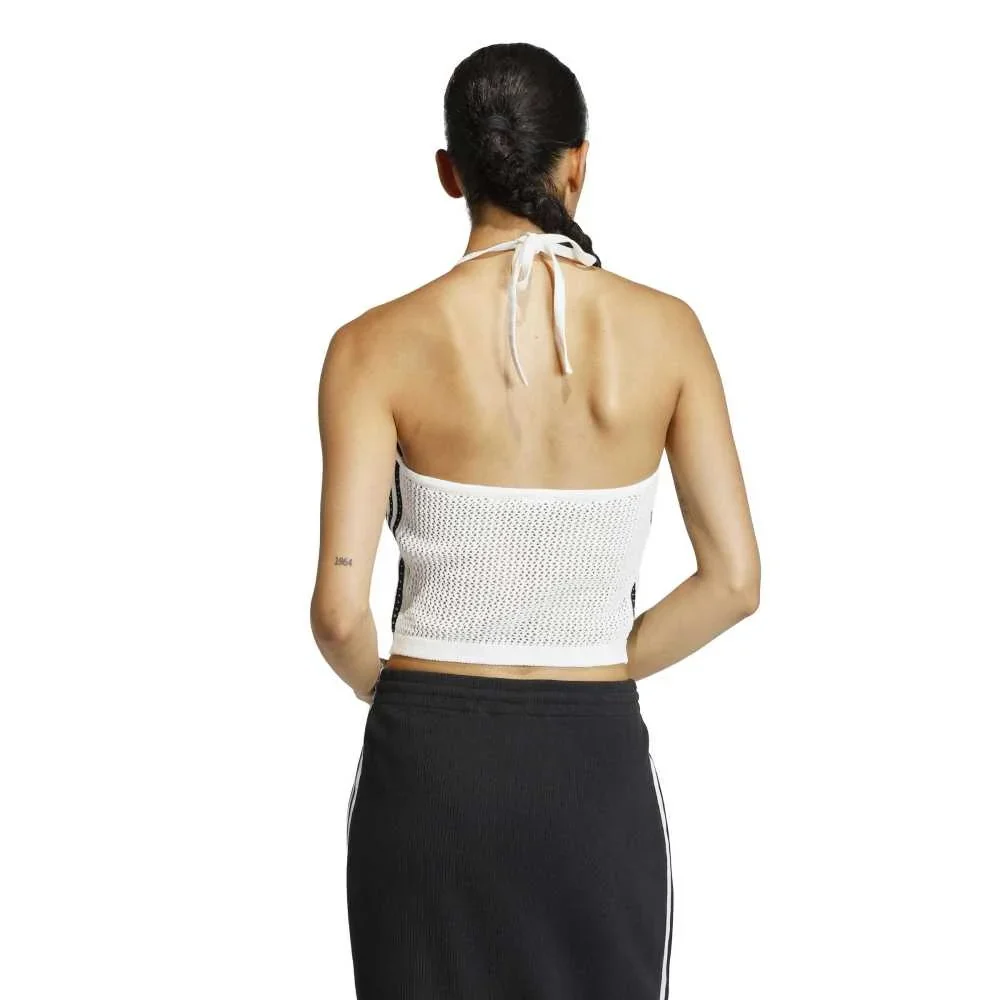 Knitted Crochet Top White - Image 3
