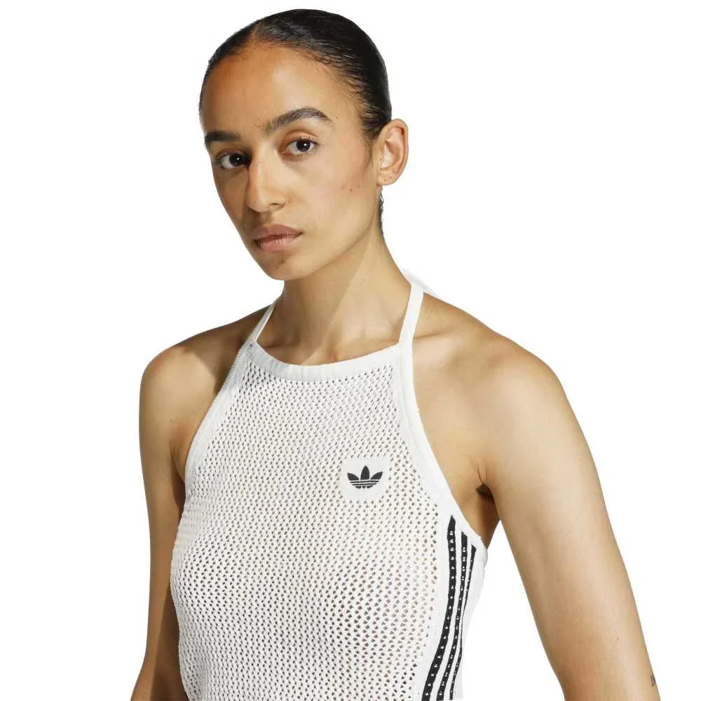 Knitted Crochet Top White - Image 4