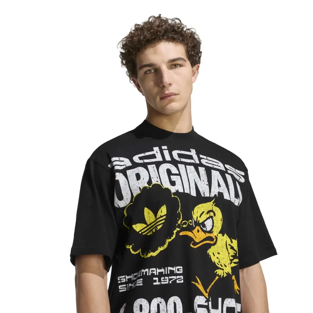 Originals Duck Graphic T-Shirt Black - Image 4