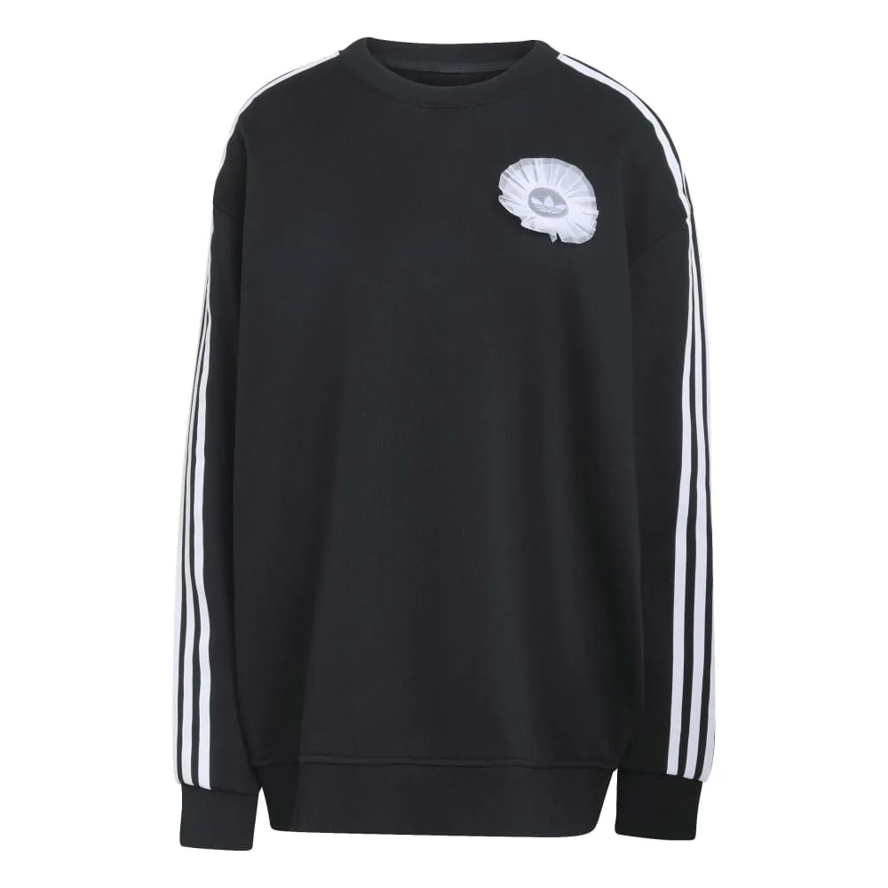 Originals Lace Branding Crew Sweatshirt Black
