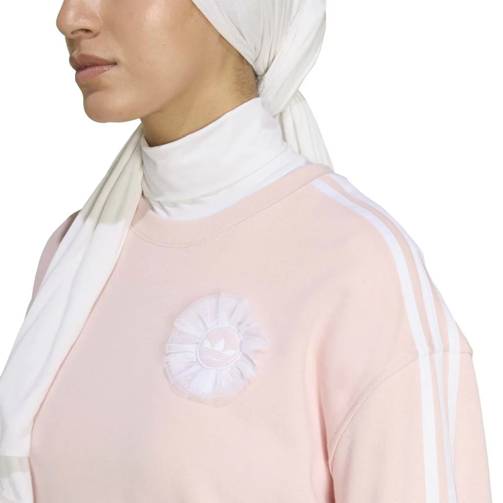 Originals Lace Branding Crew Sweatshirt Pink - Image 5