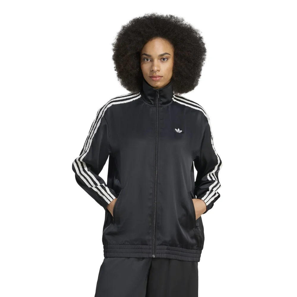 Originals Ruffle 3-Stripes Satin Firebird Track Jacket Black - Image 2