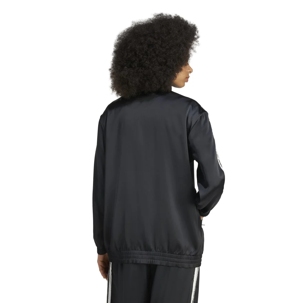 Originals Ruffle 3-Stripes Satin Firebird Track Jacket Black - Image 3