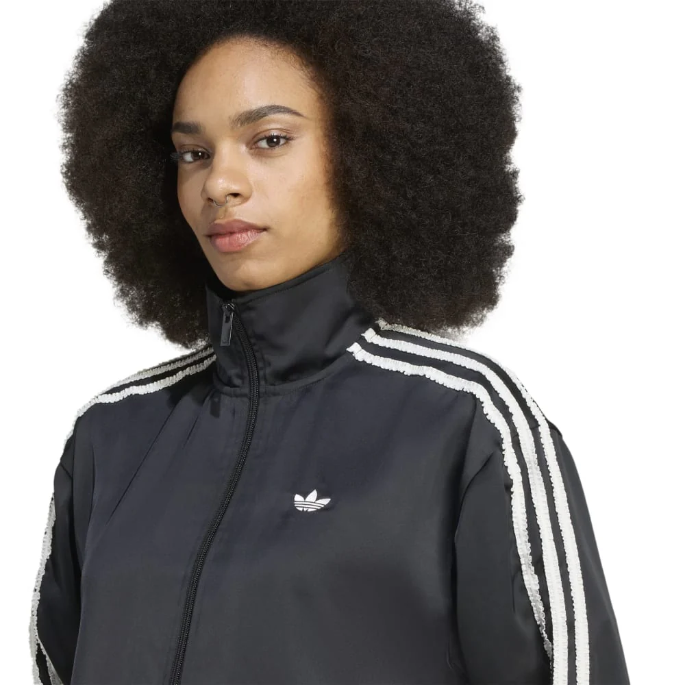 Originals Ruffle 3-Stripes Satin Firebird Track Jacket Black - Image 4