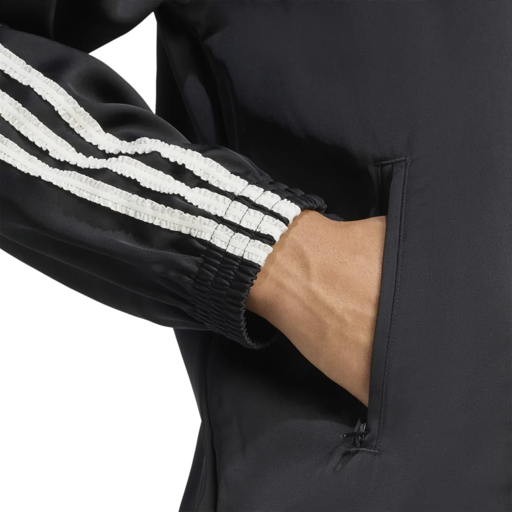 Originals Ruffle 3-Stripes Satin Firebird Track Jacket Black - Image 5