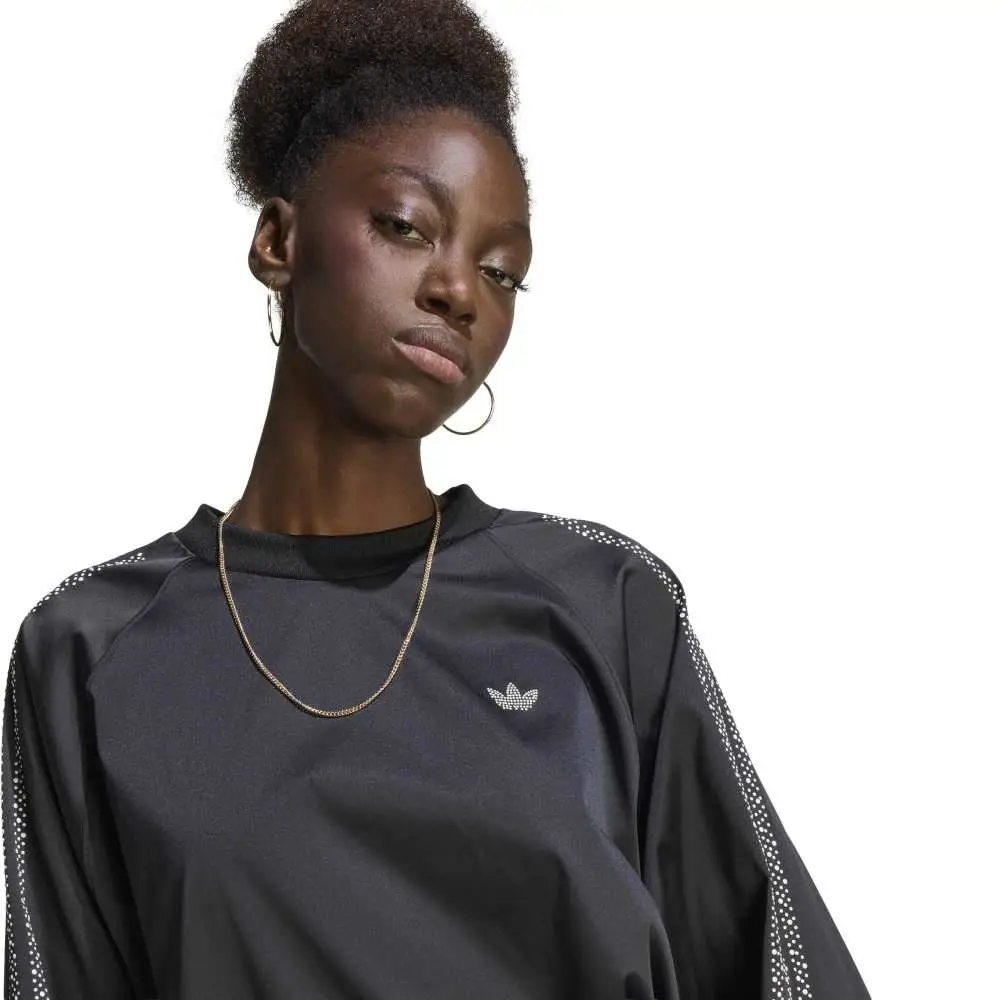 Pearl Jacquard Sweatshirt Black - Image 4