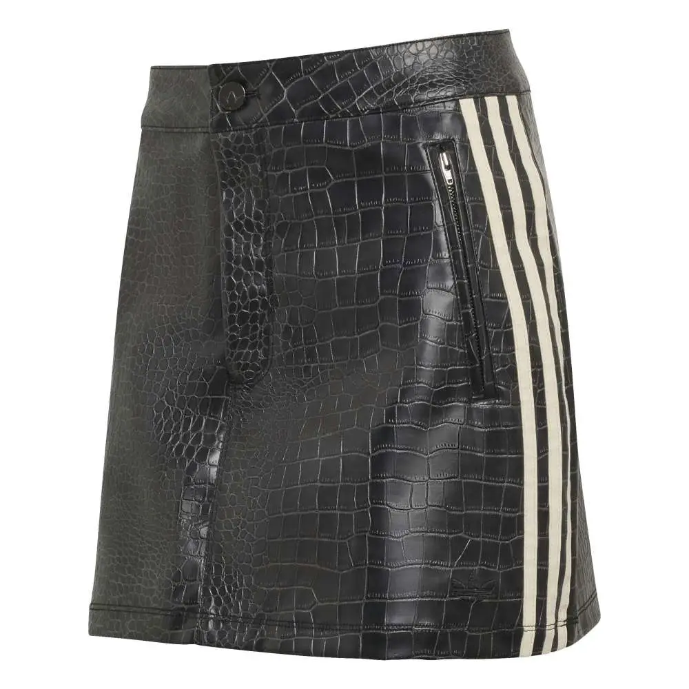 Pleather Mini Skirt Black