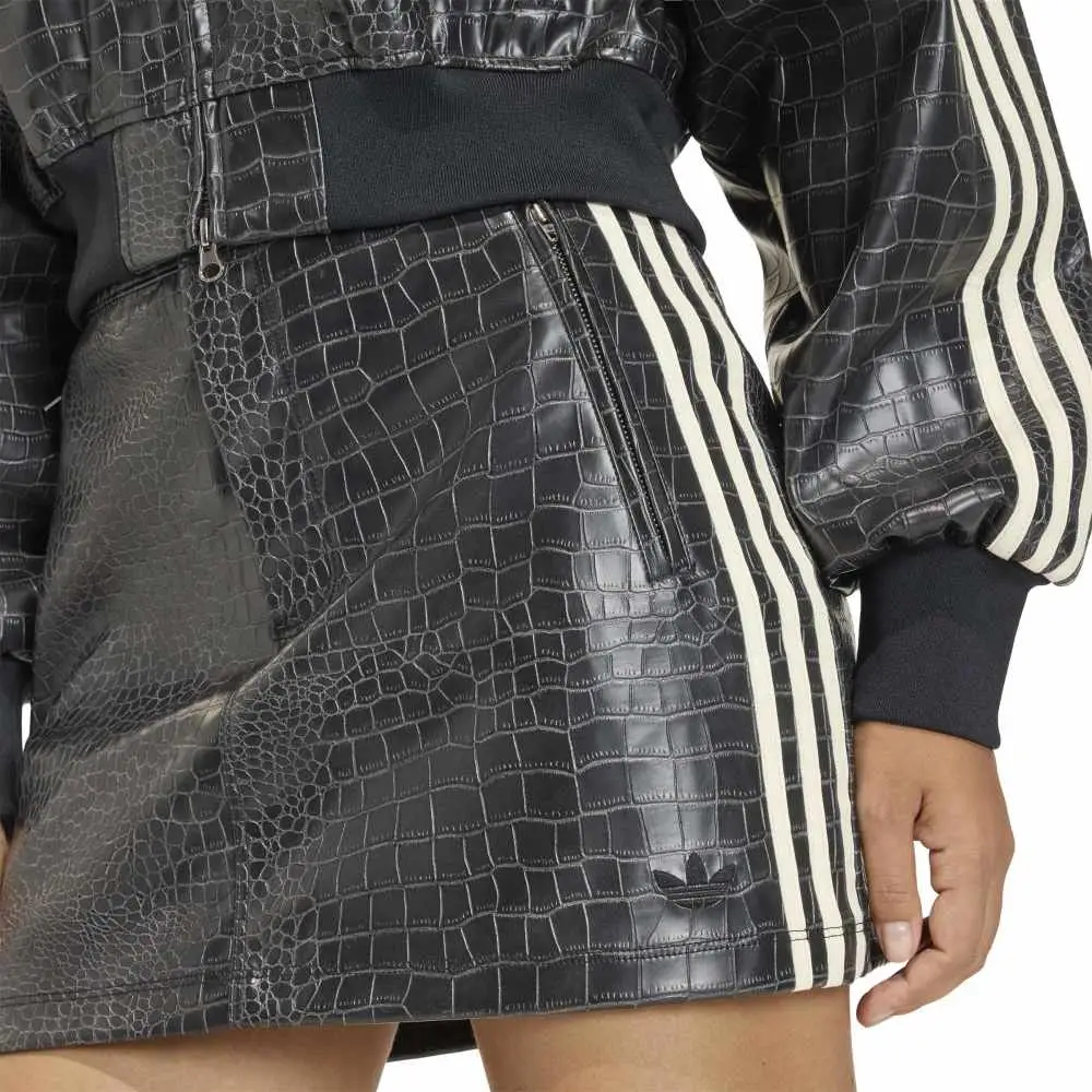 Pleather Mini Skirt Black - Image 4