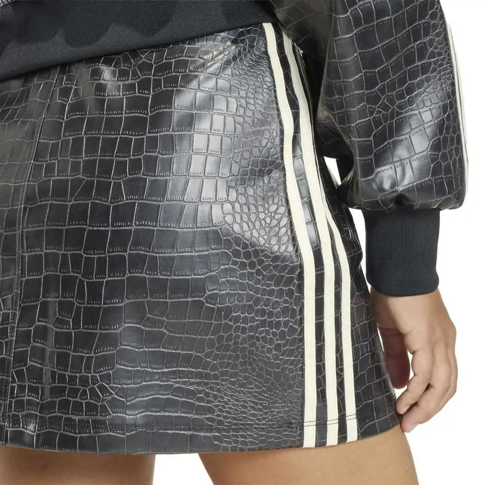 Pleather Mini Skirt Black - Image 5