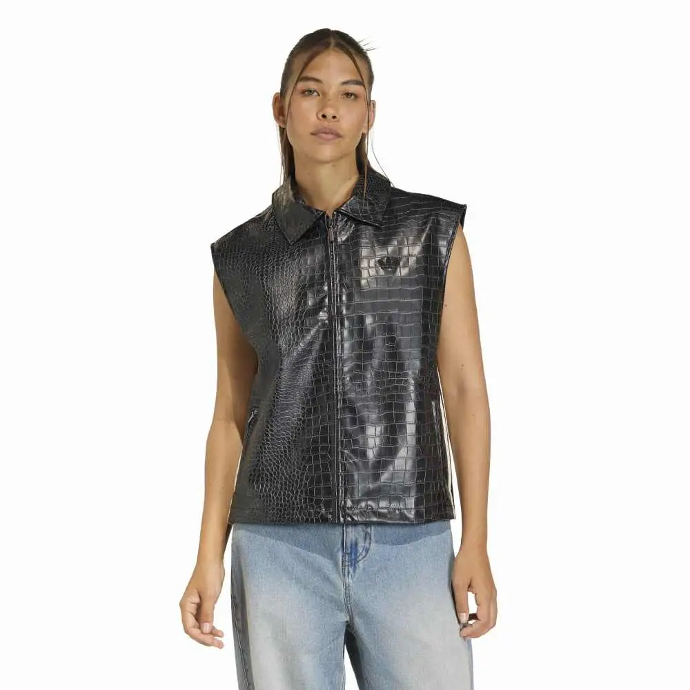 Pleather Vest Black - Image 2