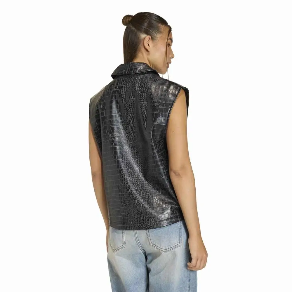 Pleather Vest Black - Image 3