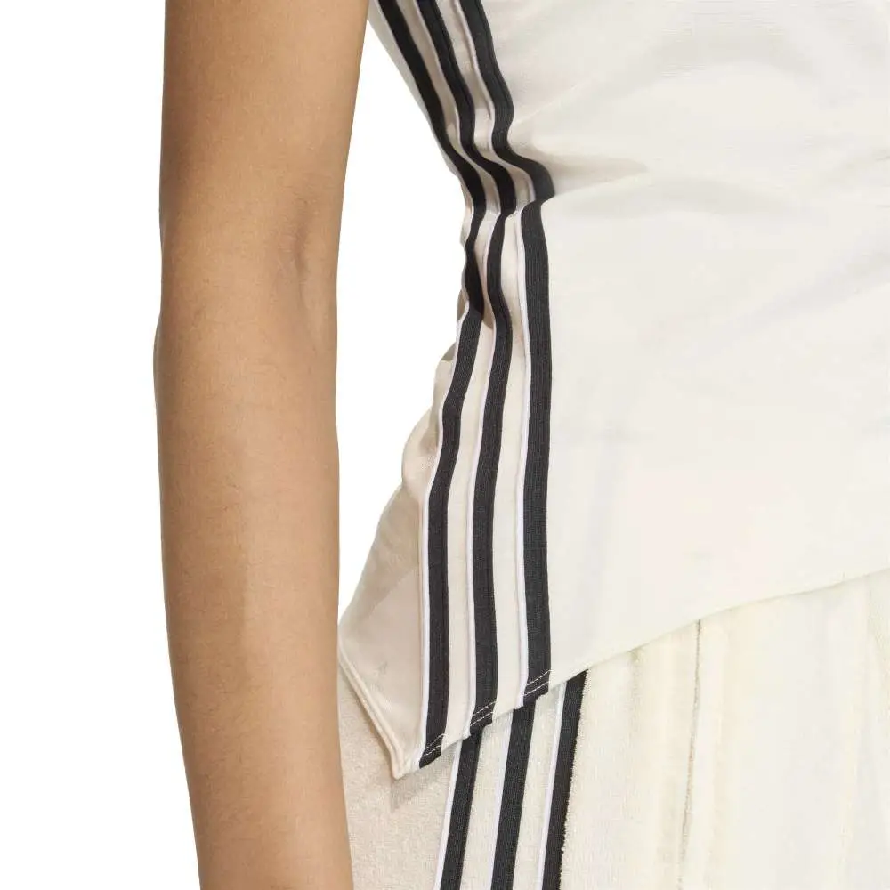 Rouched One Shoulder Long-Sleeve T-Shirt White - Image 5