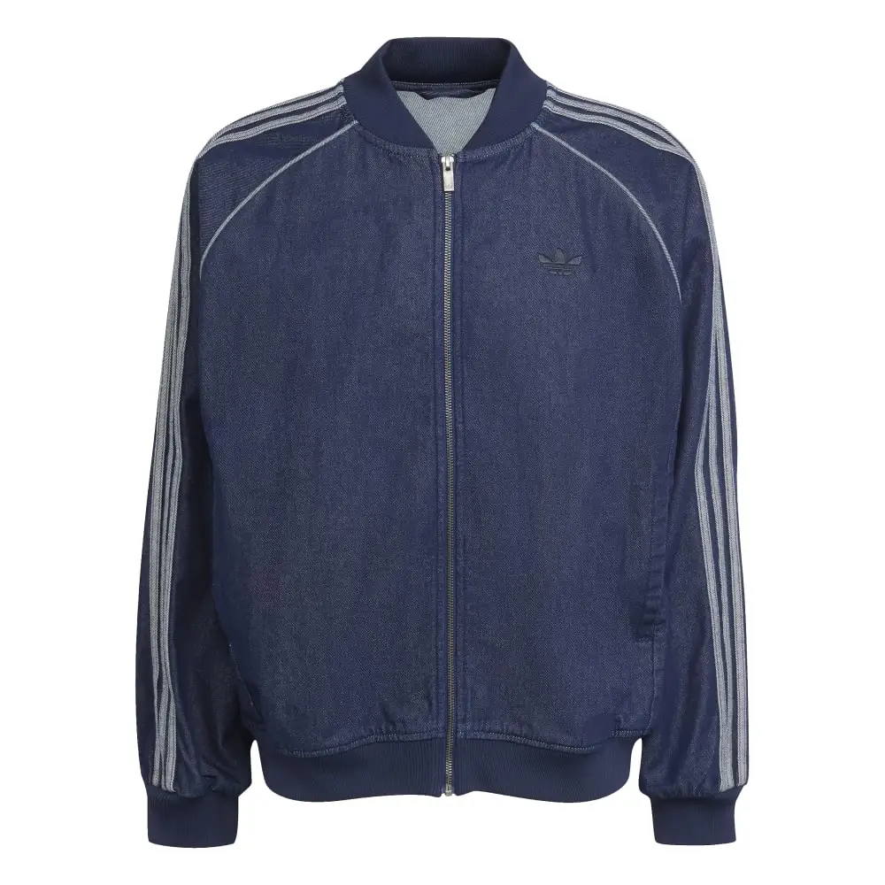 Sst Adicolor Loose Sst Denim Stone Jacket Blue