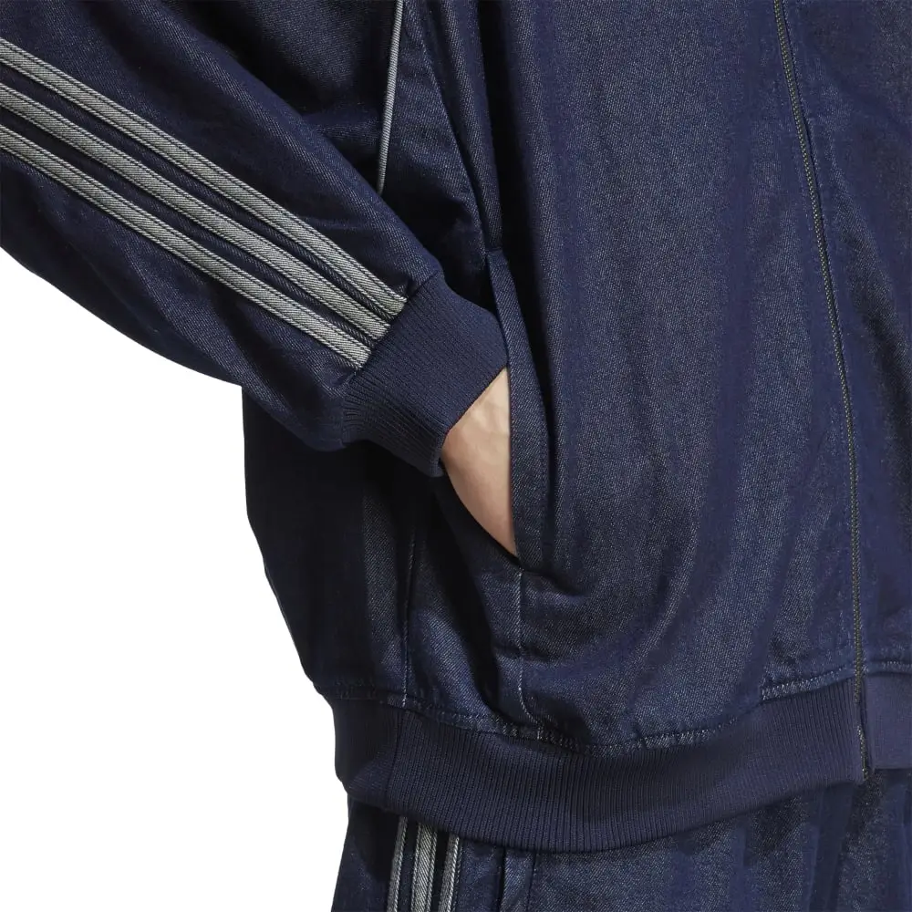 Sst Adicolor Loose Sst Denim Stone Jacket Blue - Image 5