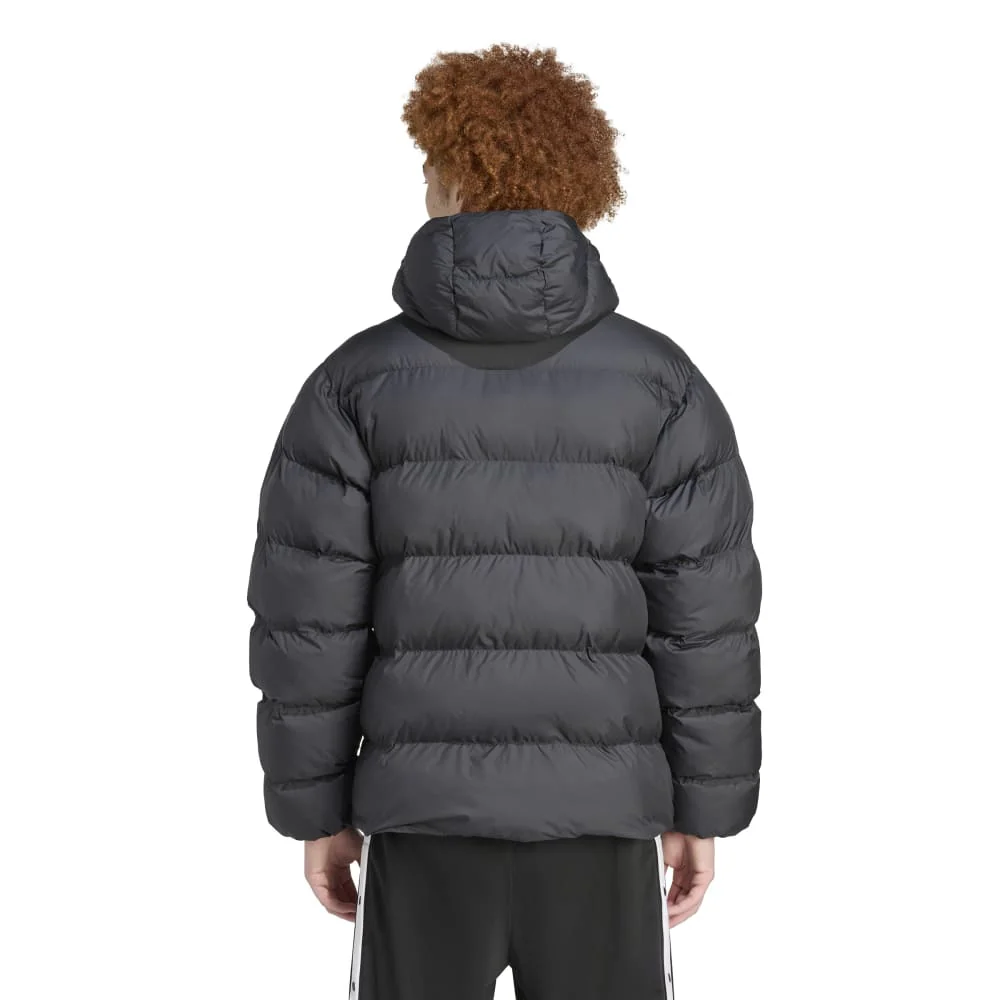 Tonal Hooded Puffer Jacket Black - Image 3