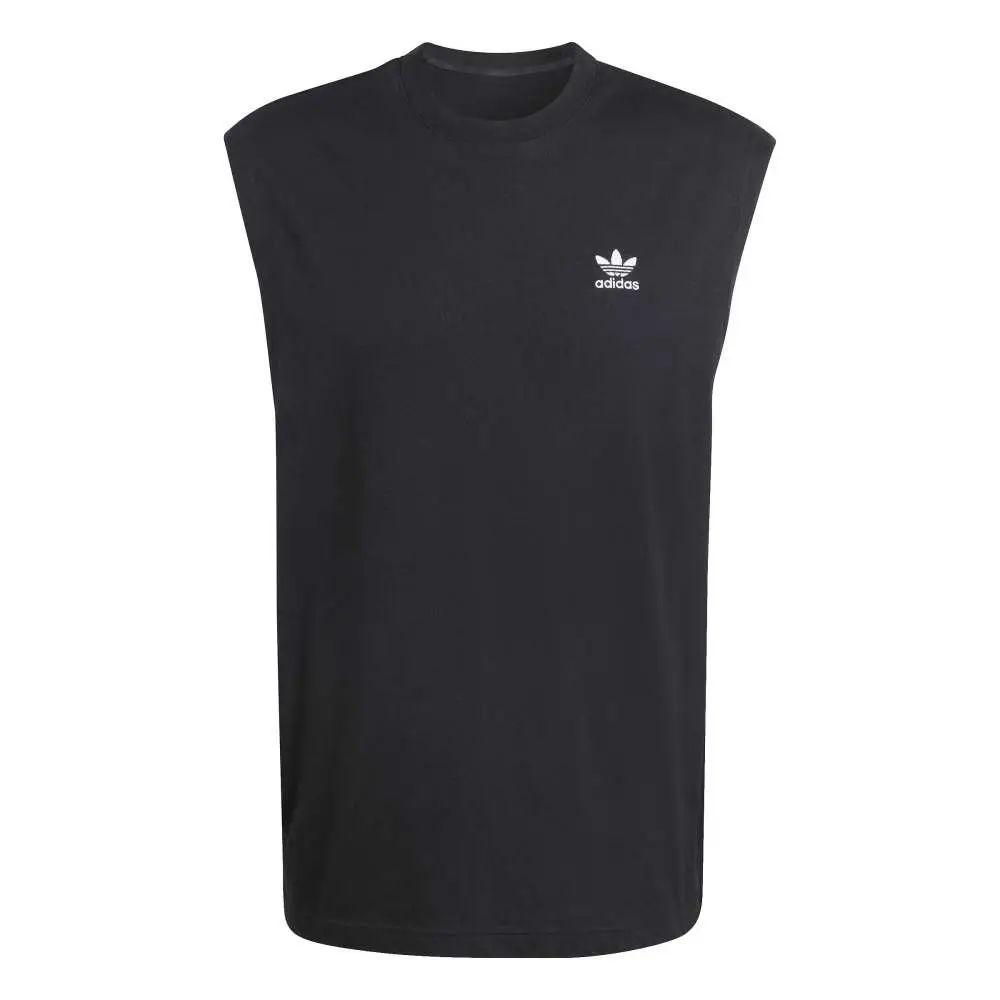 Trefoil Essentials Sleeveless Tank Top Black